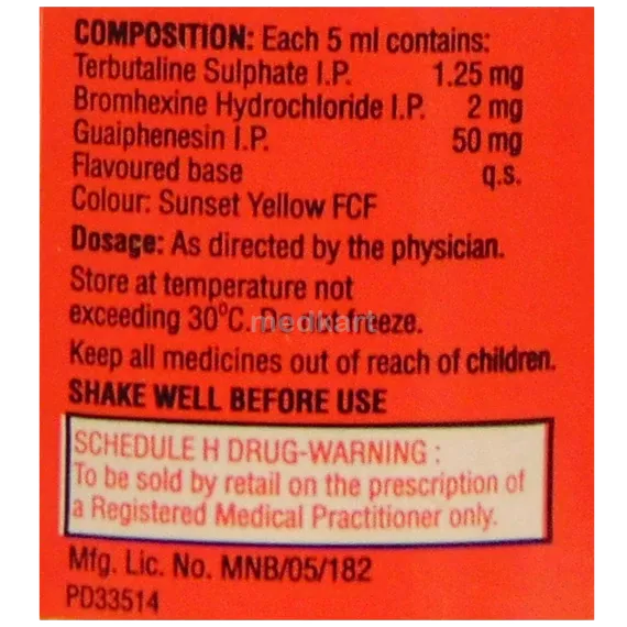ascoril sf expectorant 100 ml